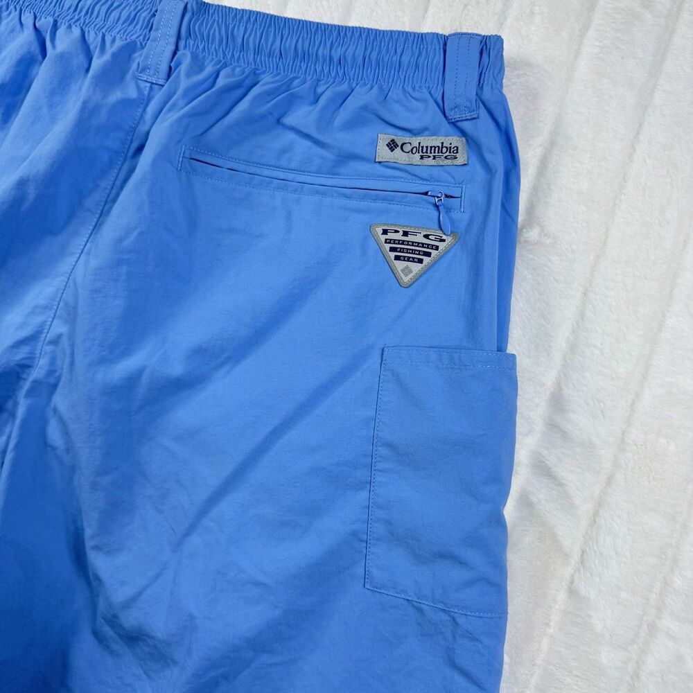 COLUMBIA PFG Backcast III Water Shorts Men's M Inseam 8" Lined UPF 50 Blue NWT - Picture 13 of 14